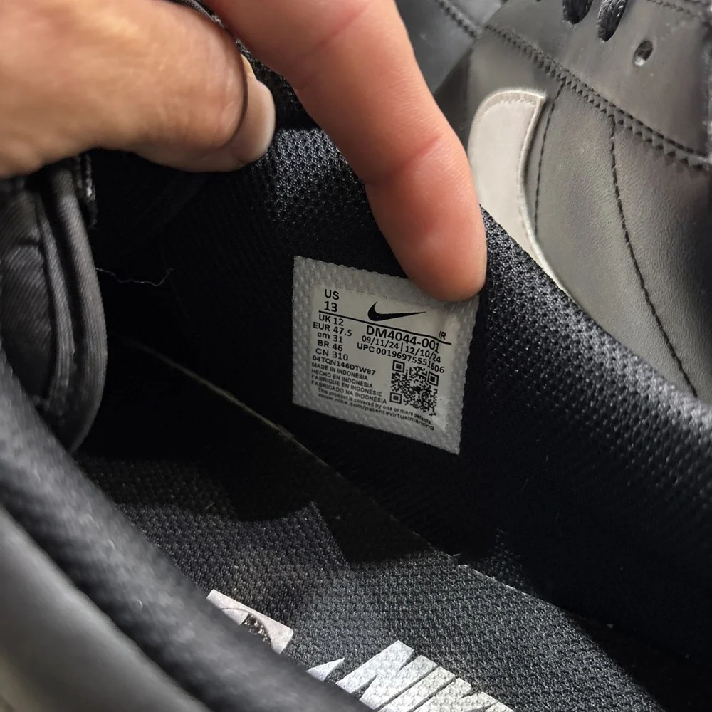 Size 13 - Nike Cortez 2023 Black White